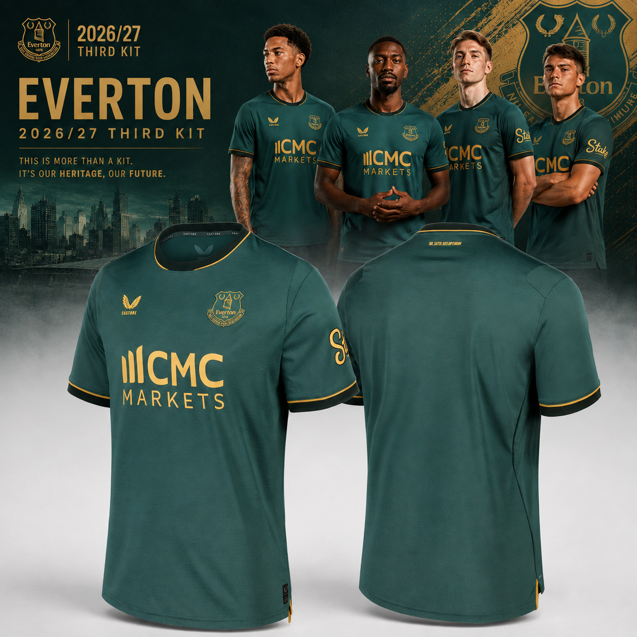 Everton FC 202627 Third Kit Collection Football Jersey Replica Fan Edition 1 - Unicasport Everton FC 202627 Third Kit Collection Football Jersey Replica Fan Edition