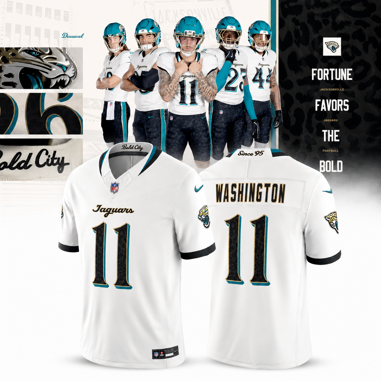 Parker Washington Jacksonville Jaguars Rivalries Collection Football Jersey Personalized Custom Name Number Fan Game Day Sports Jersey for Men Women 1 - Unicasport Parker Washington Jacksonville Jaguars Rivalries Collection Football Jersey Personalized Custom Name Number Fan Game Day Sports Jersey for Men Women