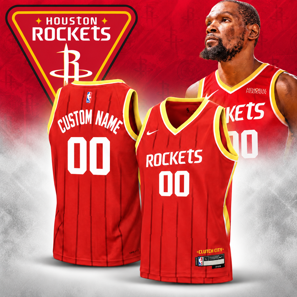 Houston Rockets Kevin Durant Swingman Youth Jersey Nike Red Basketball Jersey 1 - Unicasport Houston Rockets Kevin Durant Swingman Youth Jersey Nike Red Basketball Jersey