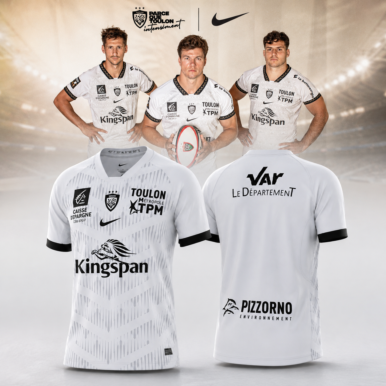 RCT Toulon Stadium Away Jersey 2026 2027 Rugby Team Fan Edition Sports Jersey 1 - Unicasport RCT Toulon Stadium Away Jersey 2026 2027 Rugby Team Fan Edition Sports Jersey