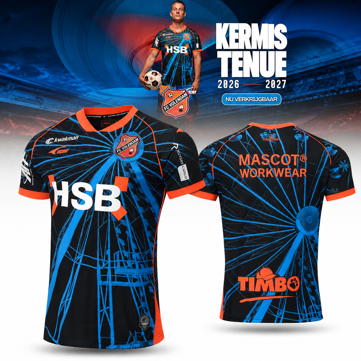FC Volendam Kermisshirt Junior 2026-2027 Football Jersey Youth Soccer Fan Apparel 1 - Unicasport FC Volendam Kermisshirt Junior 2026-2027 Football Jersey Youth Soccer Fan Apparel