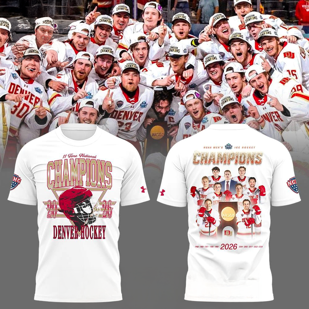 11 Time National Champions 2026 Denver Pioneers TShirt