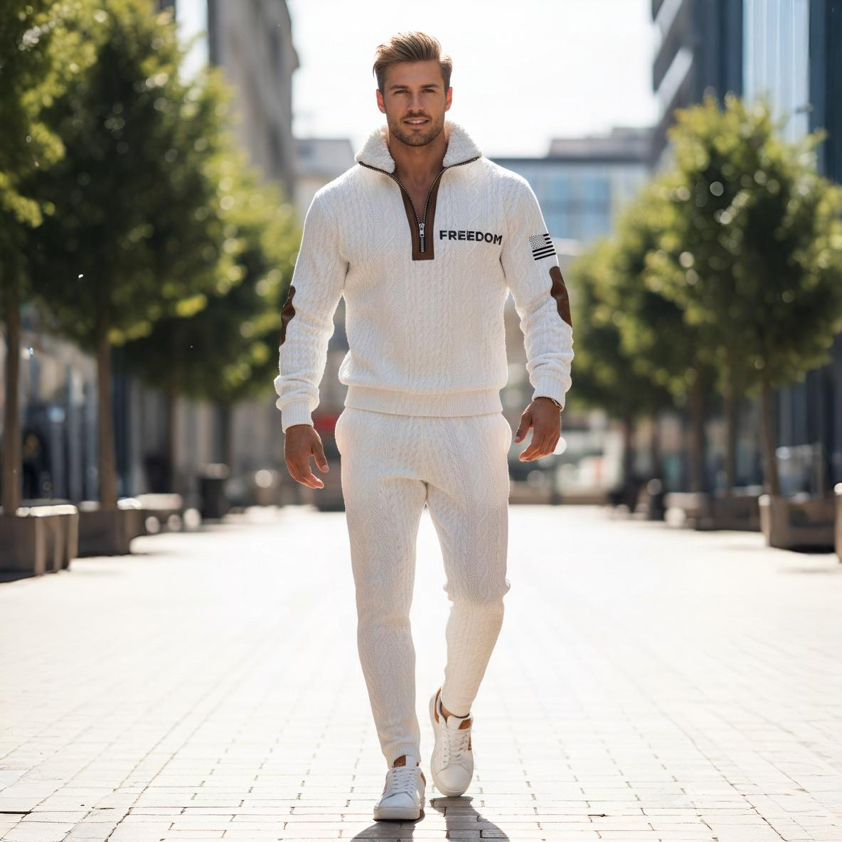 Charlie Kirk Freedom Collar Zipper Sweatshirt American Flag TPUSA Merch Gift For Supporters - Image 2