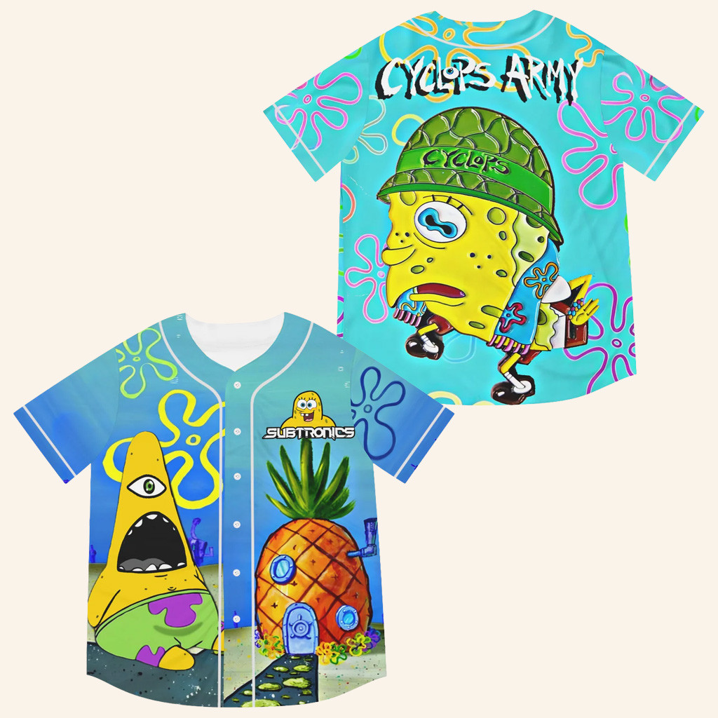 Subtronics Merch Subtronics Baseball Jersey SpongeBob Jersey Gifts For Friends 1 - Unicasport Subtronics Merch Subtronics Baseball Jersey SpongeBob Jersey Gifts For Friends