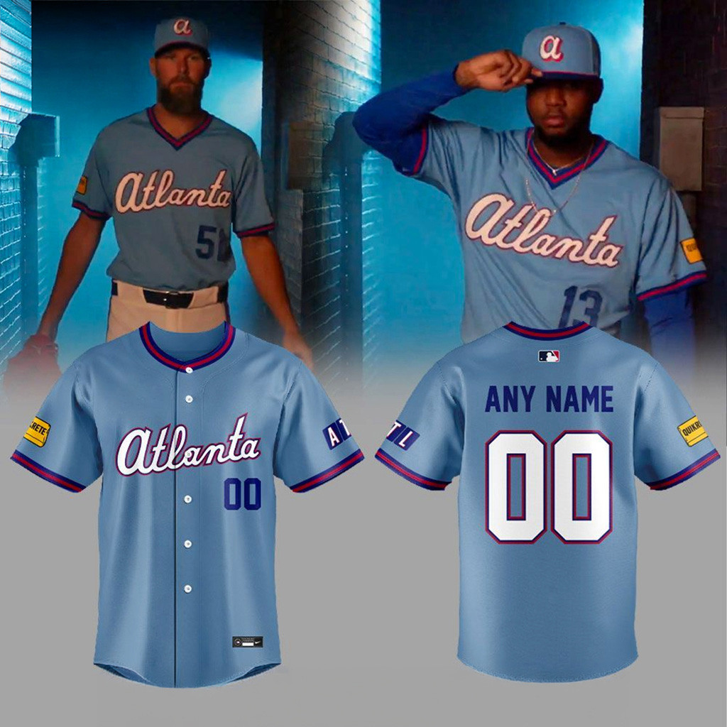 Custom Atlanta Braves Channel Their Past Reveal New City Connect Uniforms Jersey Fan Merch 1 - Unicasport Custom Atlanta Braves Channel Their Past Reveal New City Connect Uniforms Jersey Fan Merch