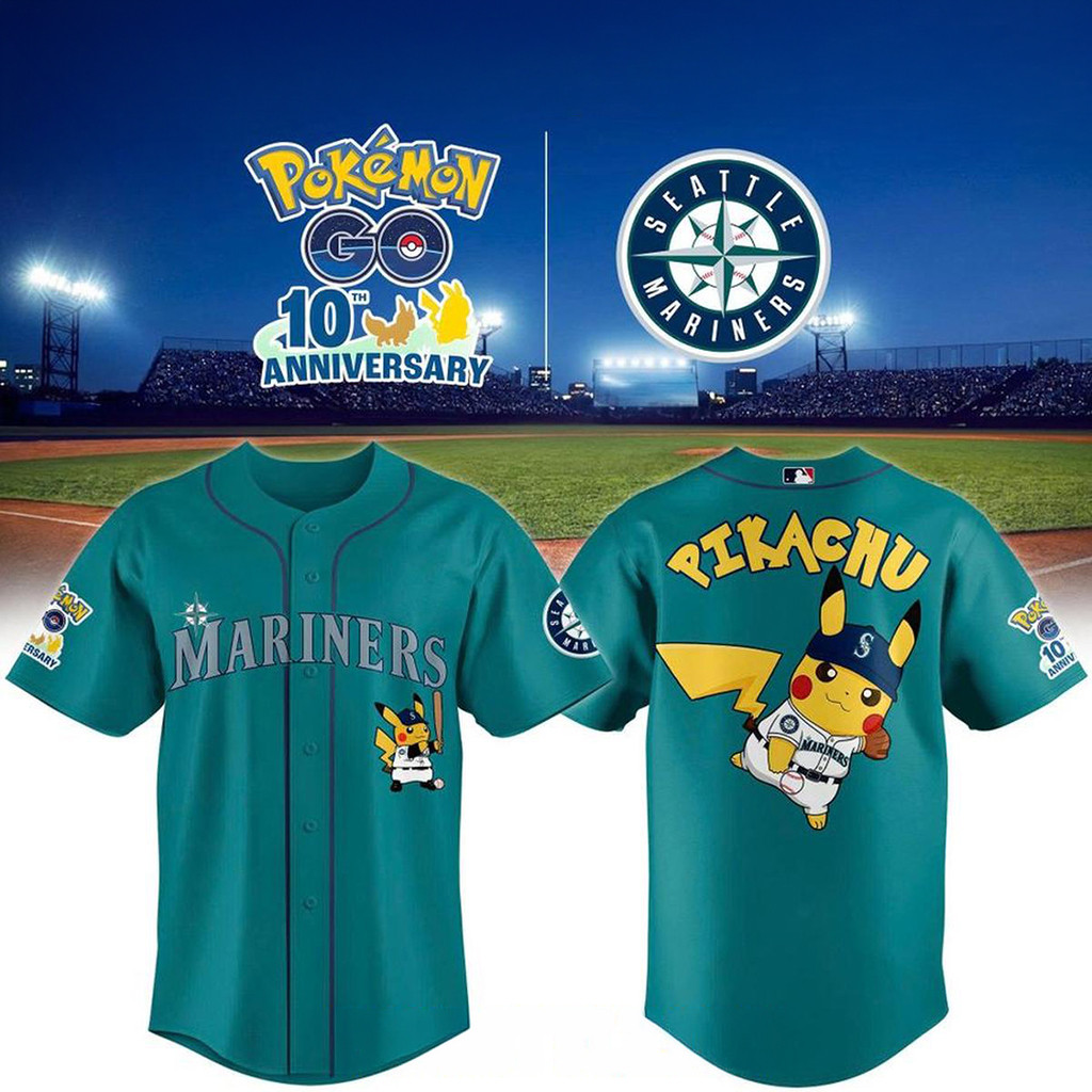 Seattle Mariners Pokemon Go Fest 2026 Tour Baseball Jersey Mariners Merch Gifts For Fans 1 - Unicasport Seattle Mariners Pokemon Go Fest 2026 Tour Baseball Jersey Mariners Merch Gifts For Fans