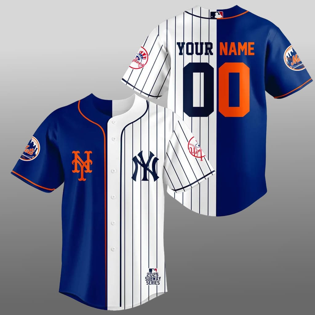 Personalized New York Mets X New York Yankees 2026 Subway Series Baseball Jersey Fan Merch 1 - Unicasport Personalized New York Mets X New York Yankees 2026 Subway Series Baseball Jersey Fan Merch