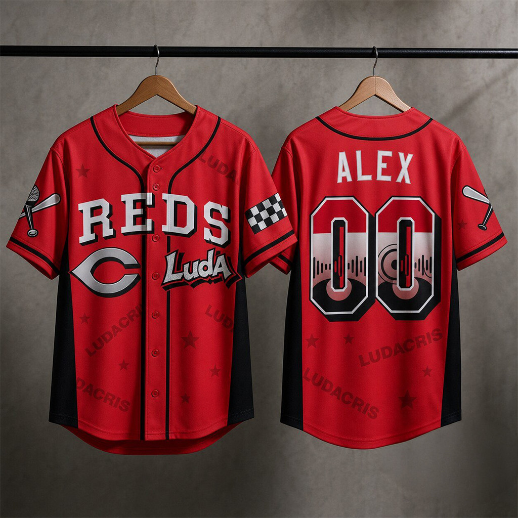 Personalized Ludacris x Cincinnati Reds Baseball Jersey 2026 Reds Merch Gifts For Baseball Fans 1 - Unicasport Personalized Ludacris x Cincinnati Reds Baseball Jersey 2026 Reds Merch Gifts For Baseball Fans