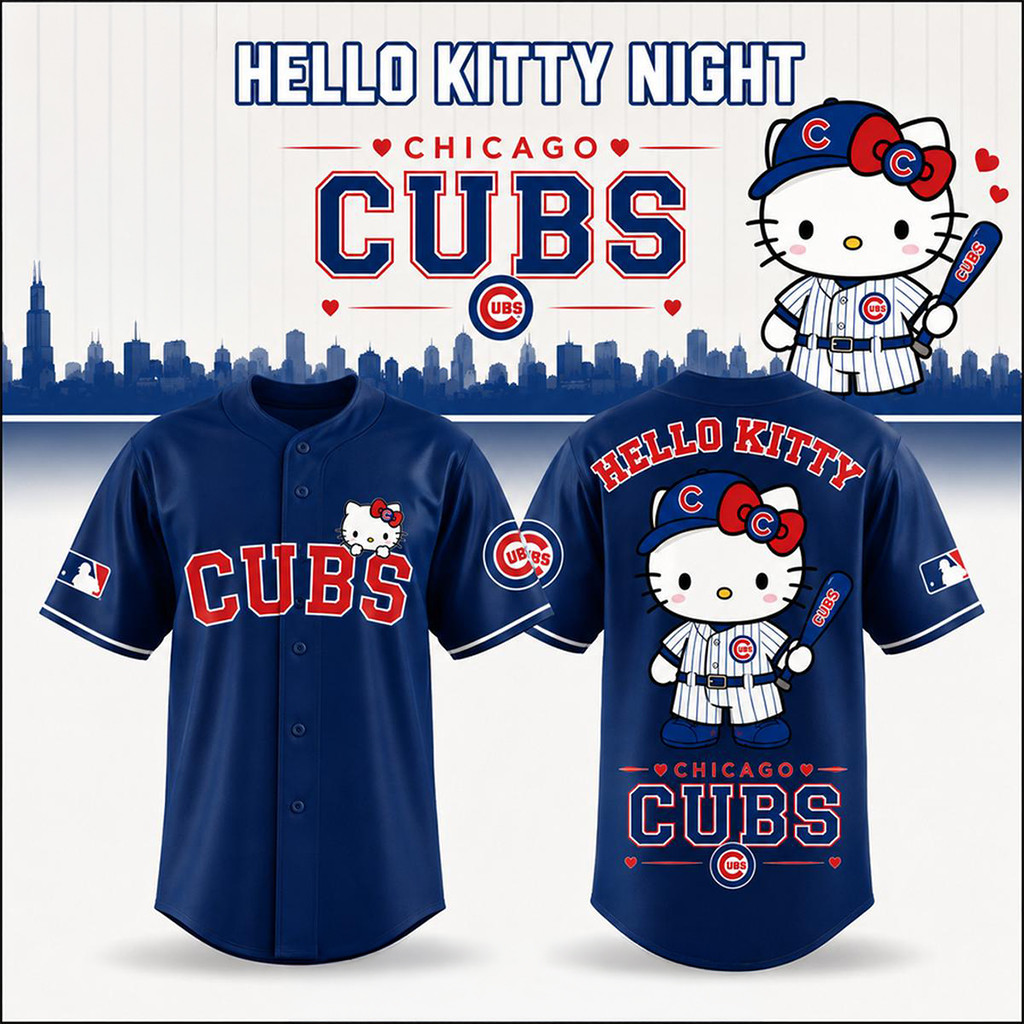 Chicago Cubs X Hello Kitty Night 2026 Happy Baseball Game Jersey Chicago Cubs Merch Navy 1 - Unicasport Chicago Cubs X Hello Kitty Night 2026 Happy Baseball Game Jersey Chicago Cubs Merch Navy