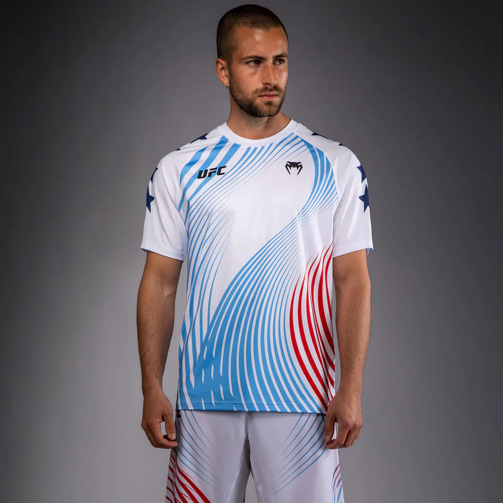 UFC Freedom 250 Jersey Venum Merch Mens Gaethje Fight Night Walkout Jersey UFC 250 Merch White 1 - Unicasport UFC Freedom 250 Jersey Venum Merch Mens Gaethje Fight Night Walkout Jersey UFC 250 Merch White