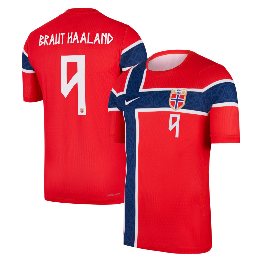 Norway National Team Merch 2026 Erling Haaland #9 Norway National Team Home Match Jersey Red 1 - Unicasport Norway National Team Merch 2026 Erling Haaland #9 Norway National Team Home Match Jersey Red