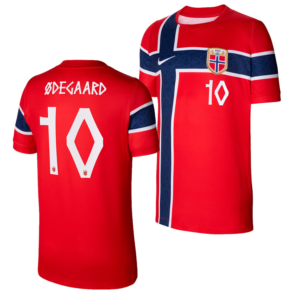 Norway National Team Merch 2026 Martin Odegaard #10 Norway National Team Stadium Home Jersey 1 - Unicasport Norway National Team Merch 2026 Martin Odegaard #10 Norway National Team Stadium Home Jersey