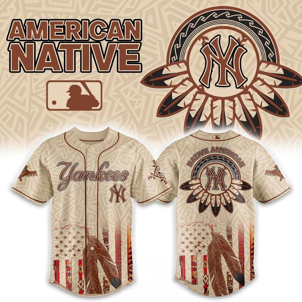 New York Yankees X Native American Heritage Baseball Jersey 2026 NY Yankees Merch Fan Gifts 1 - Unicasport New York Yankees X Native American Heritage Baseball Jersey 2026 NY Yankees Merch Fan Gifts
