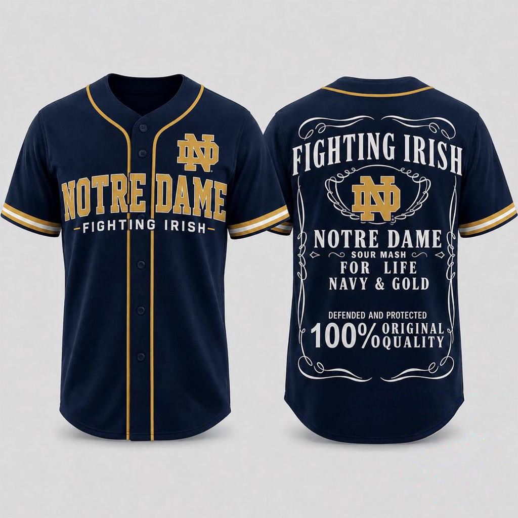Notre Dame Fighting Irish 2026 For Life Fan Pride Baseball Jersey Notre Dame Merch Gifts Ideas 1 - Unicasport Notre Dame Fighting Irish 2026 For Life Fan Pride Baseball Jersey Notre Dame Merch Gifts Ideas