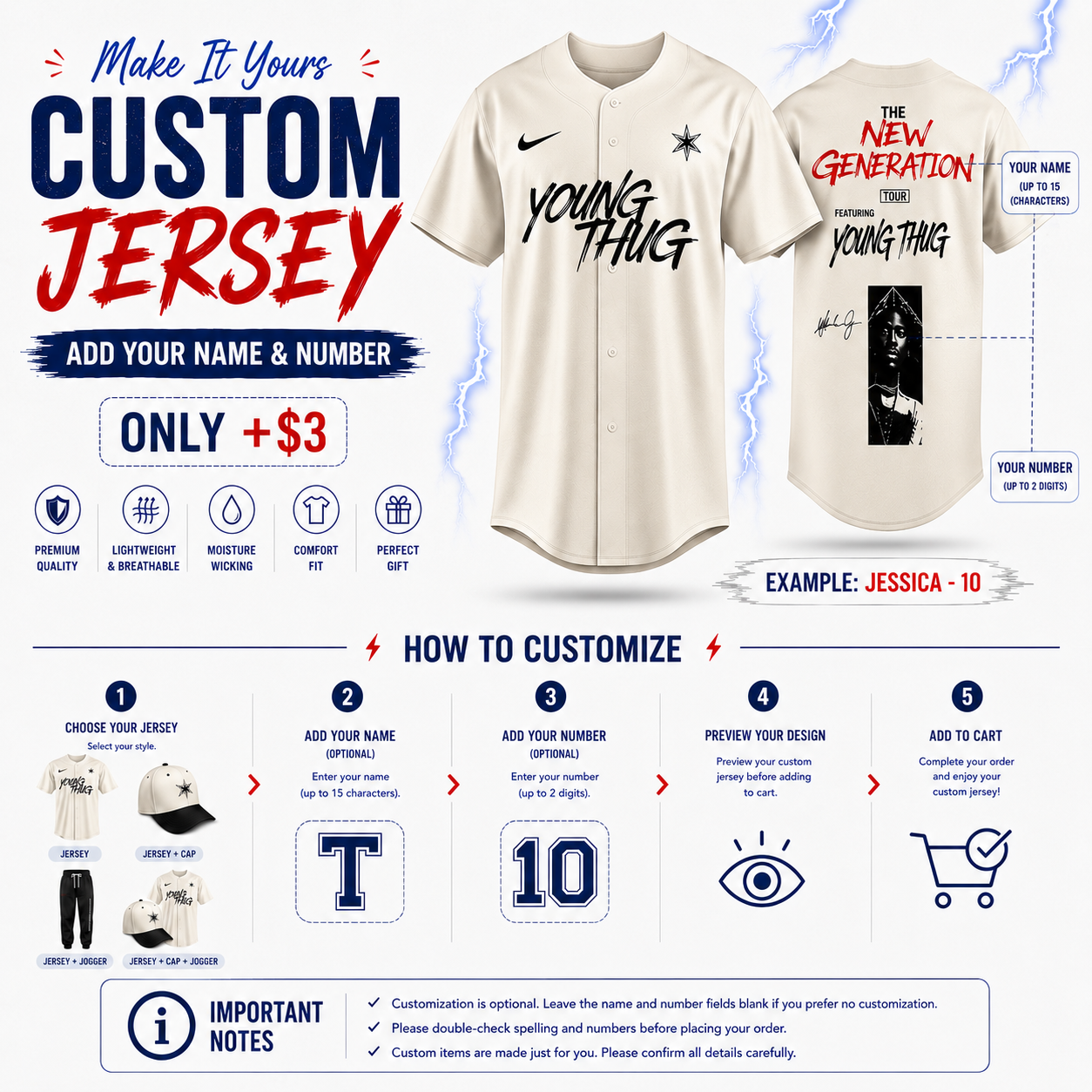 Columbus Clippers x Peanuts Night Snoopy Custom Baseball Jersey - Image 3