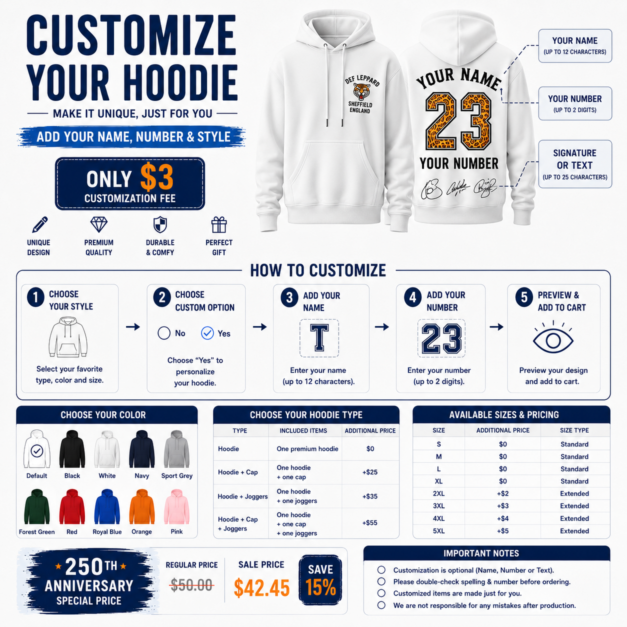 Bryan Adams Roll With The Punches Tour Collector Edition Hoodie - Image 3