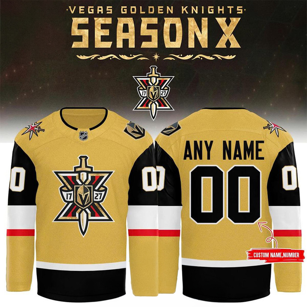 Personalized Vegas Golden Knights 2026 Season X Night Hockey Jersey Knights Merch Fan Gifts 1 - Unicasport Personalized Vegas Golden Knights 2026 Season X Night Hockey Jersey Knights Merch Fan Gifts