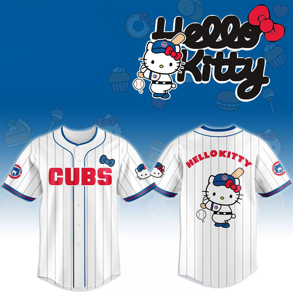 South Bend Cubs x Hello Kitty Classic Striped 2026 Night Game Jersey SB Cubs Merch Fan Gifts 1 - Unicasport South Bend Cubs x Hello Kitty Classic Striped 2026 Night Game Jersey SB Cubs Merch Fan Gifts