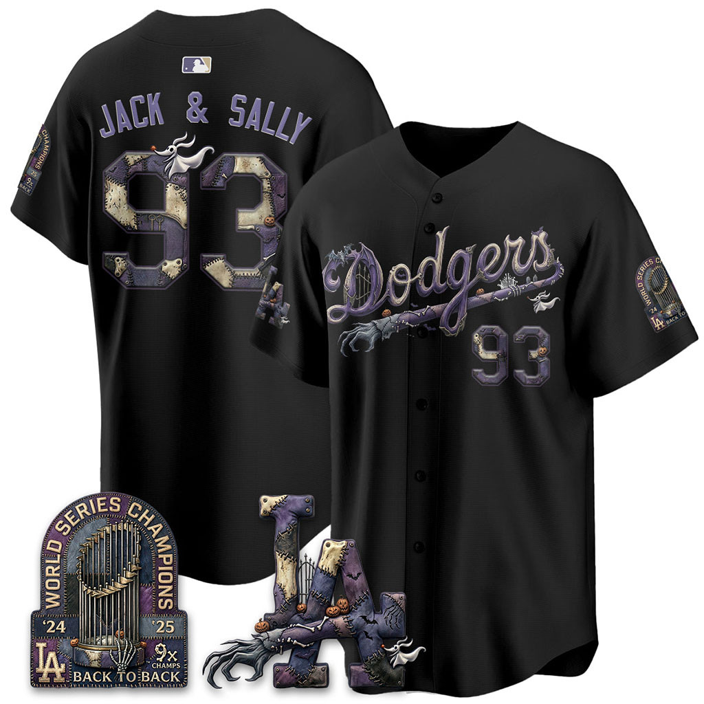 Los Angeles Dodgers X The Nightmare Before Christmas Jersey Dodgers Merch Halloween Gifts 1 - Unicasport Los Angeles Dodgers X The Nightmare Before Christmas Jersey Dodgers Merch Halloween Gifts