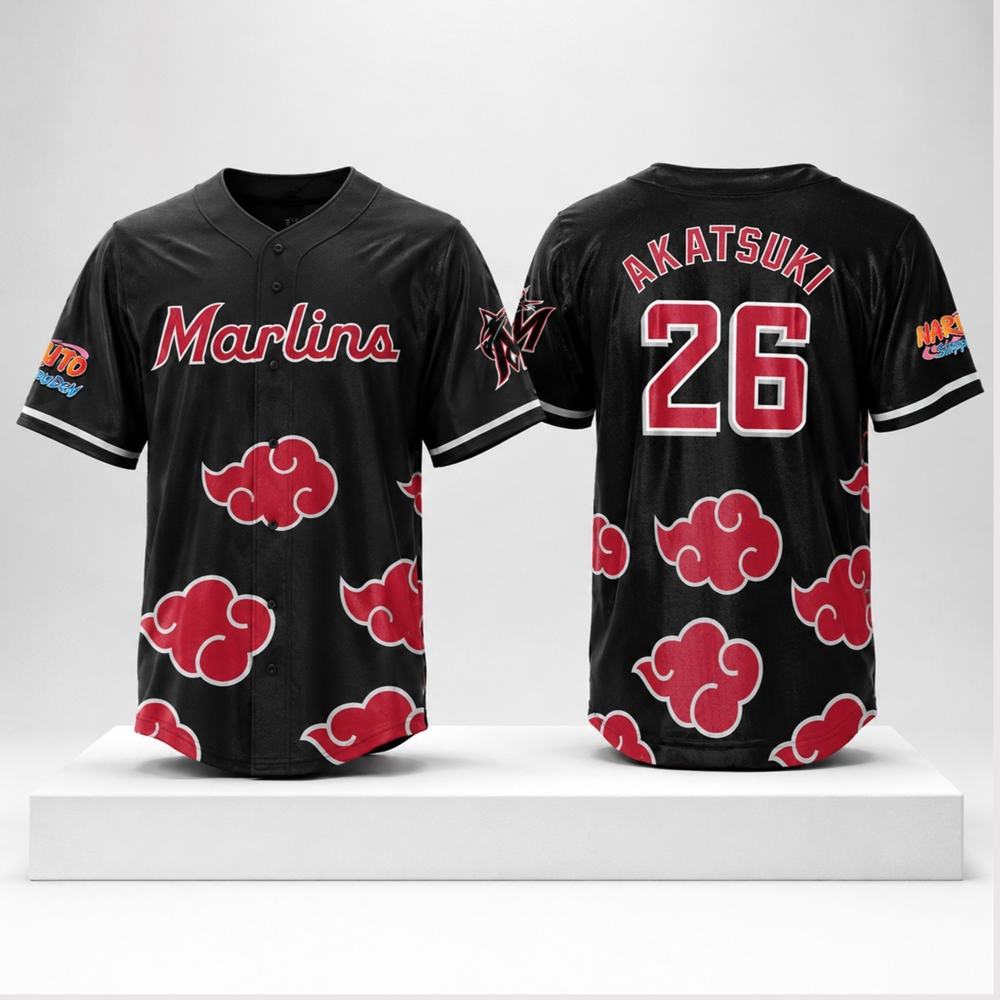 Marlins Akatsuki Naruto Day Jersey 2026 Miami Marlins Merch Gifts For Baseball Lovers 1 - Unicasport Marlins Akatsuki Naruto Day Jersey 2026 Miami Marlins Merch Gifts For Baseball Lovers