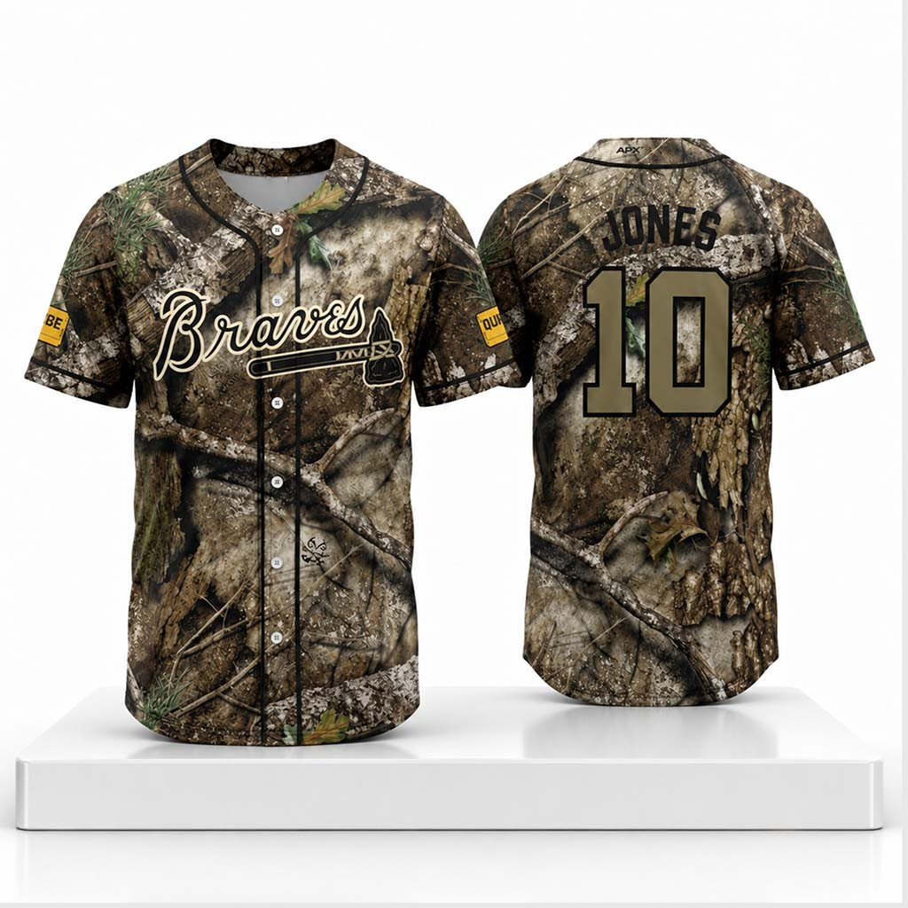 Braves Chipper Jones Realtree APX Fishing Night Jersey 2026 #10 Atlanta Braves Merch Fan Gear 1 - Unicasport Braves Chipper Jones Realtree APX Fishing Night Jersey 2026 #10 Atlanta Braves Merch Fan Gear