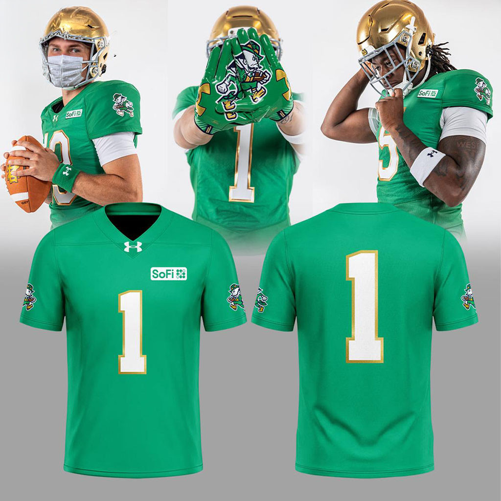 Personalized Notre Dame Fighting Irish 2026 Kelly Green Football Jersey Gift For Football Fans 1 - Unicasport Personalized Notre Dame Fighting Irish 2026 Kelly Green Football Jersey Gift For Football Fans
