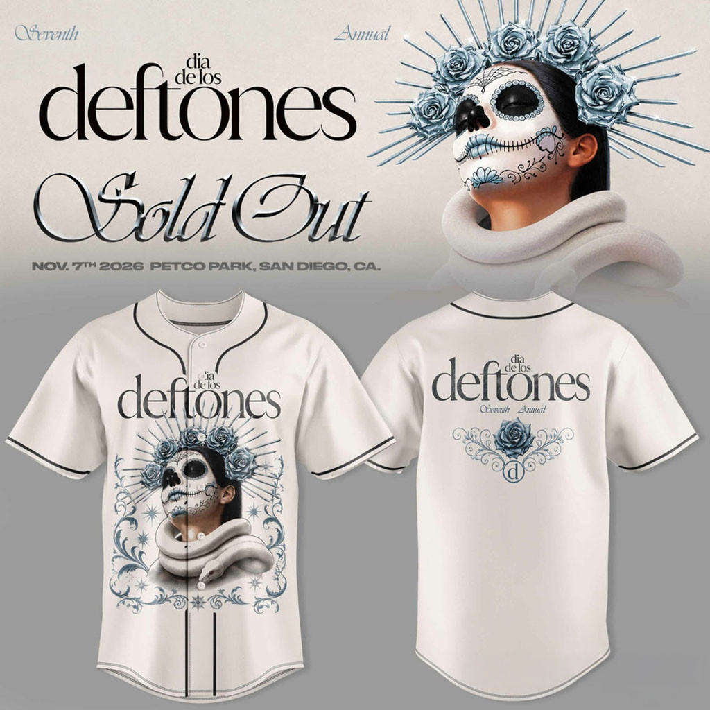 Deftones Merch 2026 Seventh Annual Dia De Los Deftones Dark Surrealist Art Baseball Jersey 1 - Unicasport Deftones Merch 2026 Seventh Annual Dia De Los Deftones Dark Surrealist Art Baseball Jersey