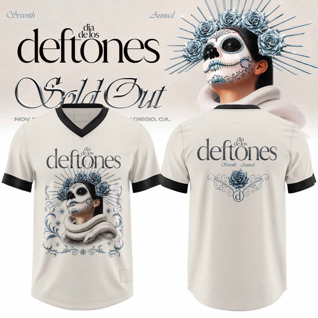 Deftones Merch 2026 Seventh Annual Dia De Los Deftones Celestial Gothic V-Neck Jersey BFF Gifts 1 - Unicasport Deftones Merch 2026 Seventh Annual Dia De Los Deftones Celestial Gothic V-Neck Jersey BFF Gifts