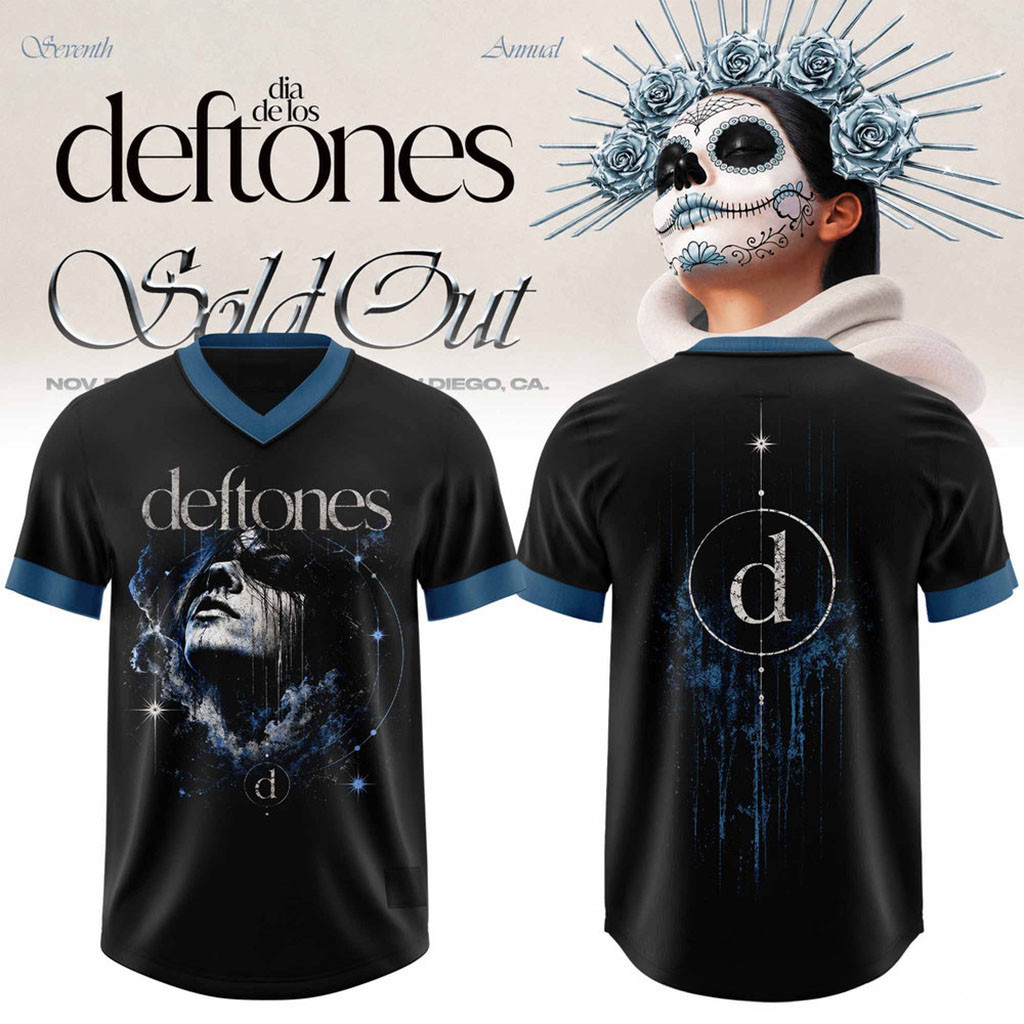 Deftones Merch Seventh Annual Dia De Los Deftones Celestial Gothic V-Neck Jersey Fan Gear 1 - Unicasport Deftones Merch Seventh Annual Dia De Los Deftones Celestial Gothic V-Neck Jersey Fan Gear