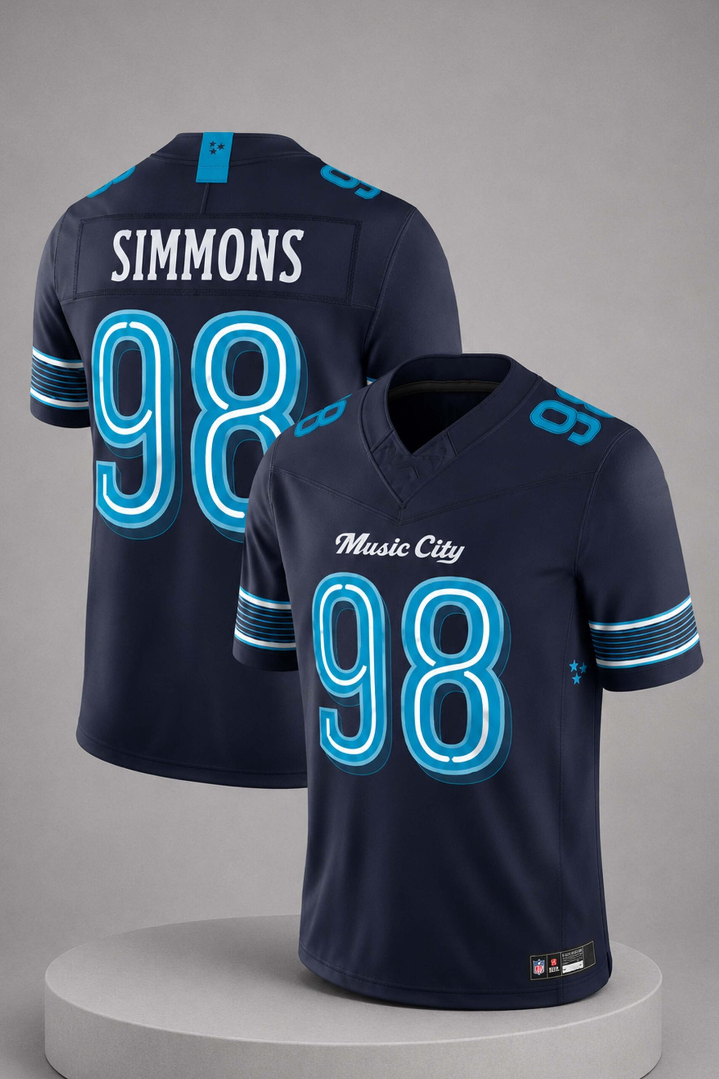 Jeffery Simmons Jersey Shirt #98 Tennessee Titans Rivalries Jersey Titans Merch Game Day Gifts 1 - Unicasport Jeffery Simmons Jersey Shirt #98 Tennessee Titans Rivalries Jersey Titans Merch Game Day Gifts