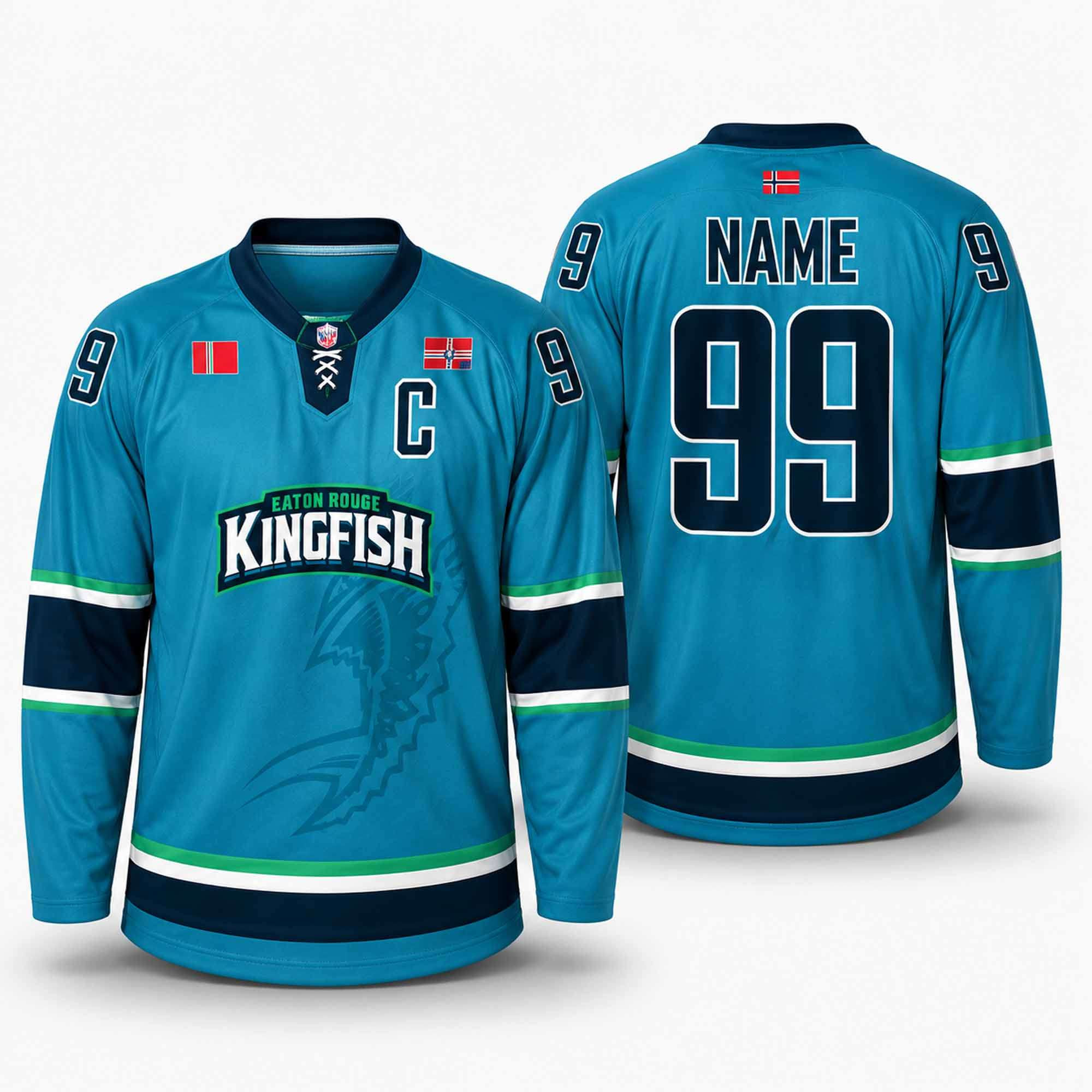 Personalized 2026 Baton Rouge Kingfish Alternate Hockey Jersey Baton Rouge Kingfish Merch 1 - Unicasport Personalized 2026 Baton Rouge Kingfish Alternate Hockey Jersey Baton Rouge Kingfish Merch