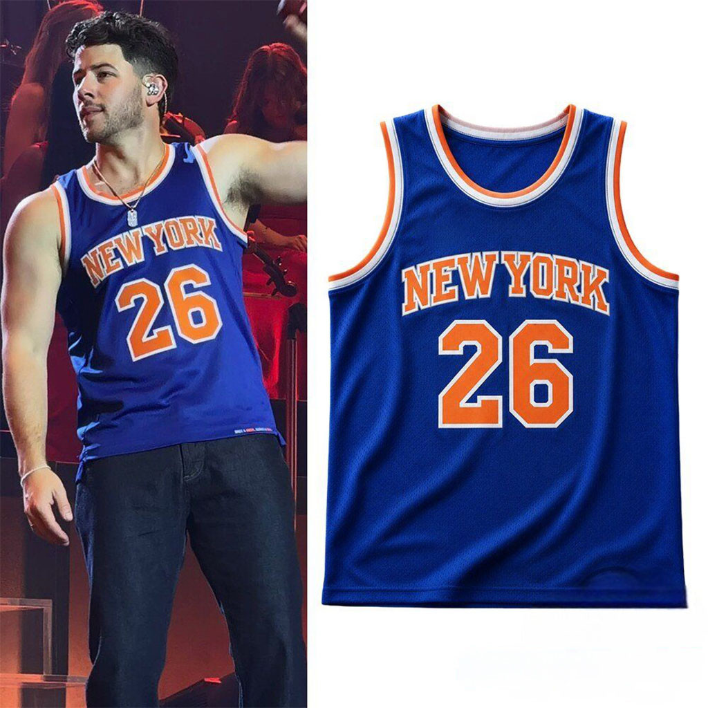 Nick Jonas New York Knicks 26 Basketball Jersey Nick Jonas Merch Gift For Husband 1 - Unicasport Nick Jonas New York Knicks 26 Basketball Jersey Nick Jonas Merch Gift For Husband