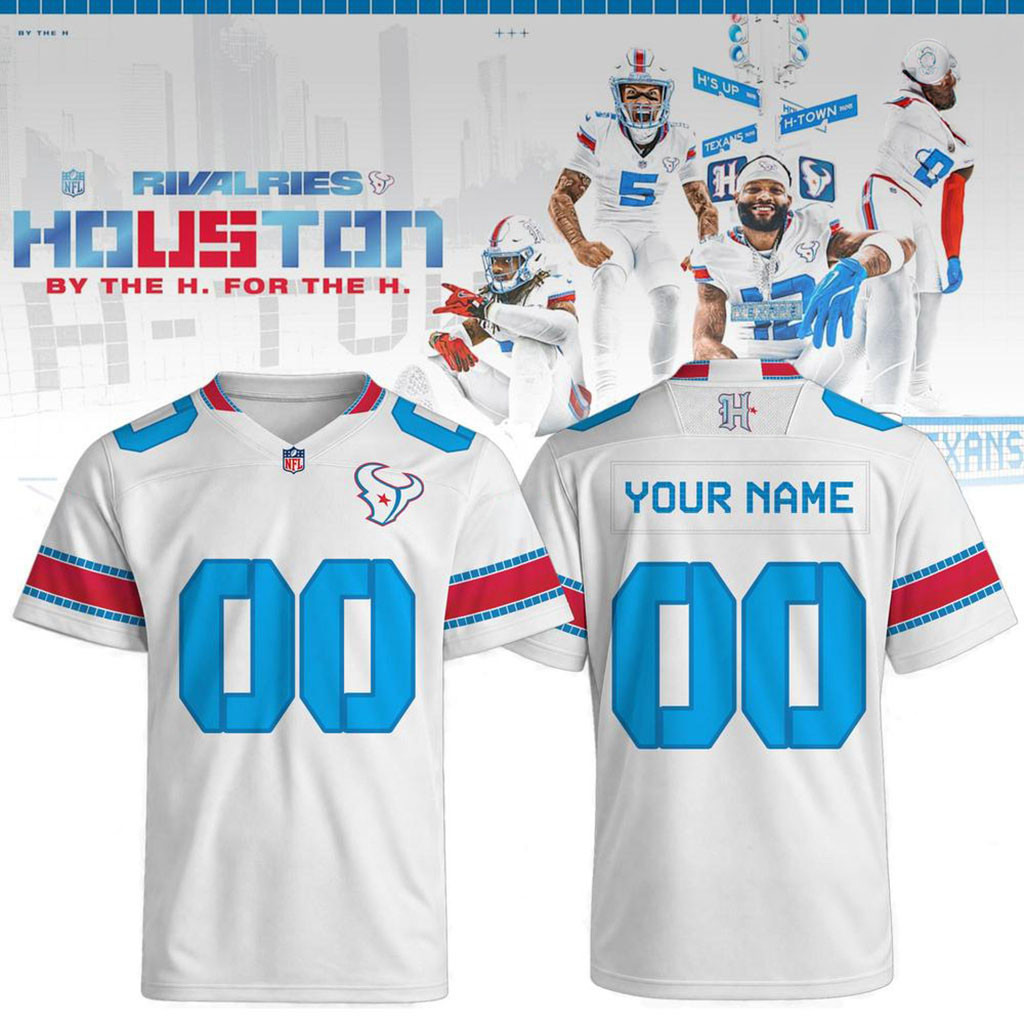 Custom Houston Texans CJ Stroud 7 Rivalries 2026 Football Jersey Texans Merch Football Fan Gift 1 - Unicasport Custom Houston Texans CJ Stroud 7 Rivalries 2026 Football Jersey Texans Merch Football Fan Gift