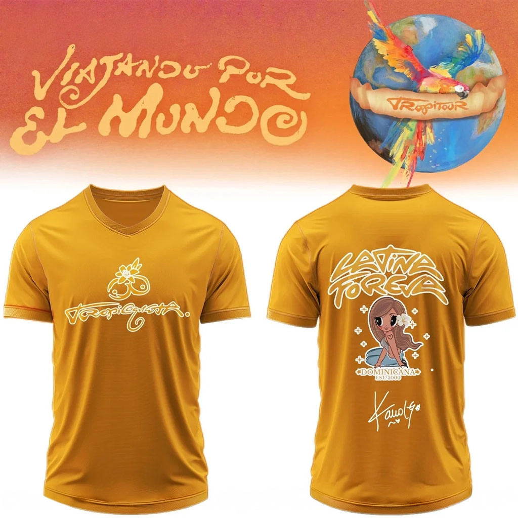 Karol G Nos Vamos de Tour Signature V-Neck Jersey Karol G Merch Gift Ideas For Music Lovers 1 - Unicasport Karol G Nos Vamos de Tour Signature V-Neck Jersey Karol G Merch Gift Ideas For Music Lovers
