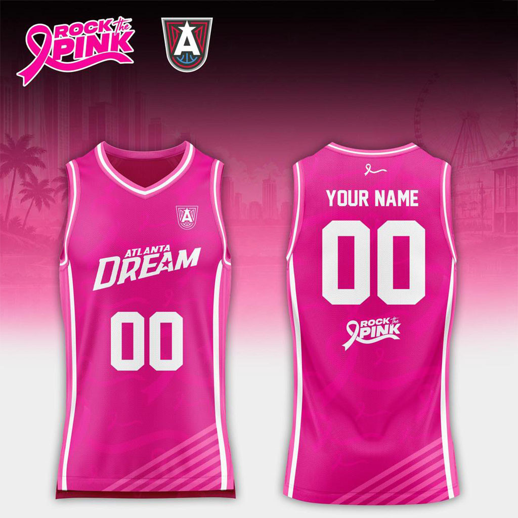 Custom Atlanta Dream Rock the Pink 2026 Basketball Jersey Atlanta Dream Merch Gifts For Fan 1 - Unicasport Custom Atlanta Dream Rock the Pink 2026 Basketball Jersey Atlanta Dream Merch Gifts For Fan