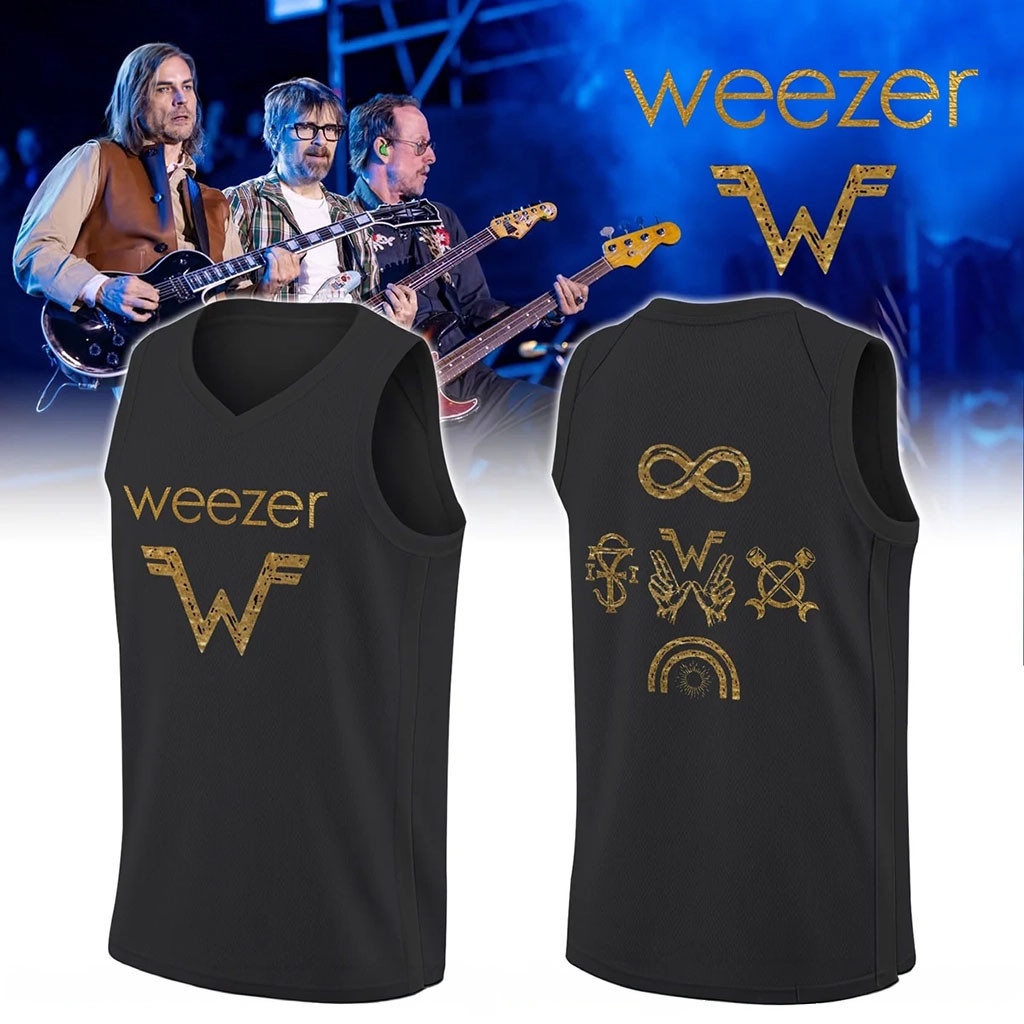 Weezer The Gathering World Tour Basketball Jersey Weezer Merch Rock Band Fan Gift 1 - Unicasport Weezer The Gathering World Tour Basketball Jersey Weezer Merch Rock Band Fan Gift