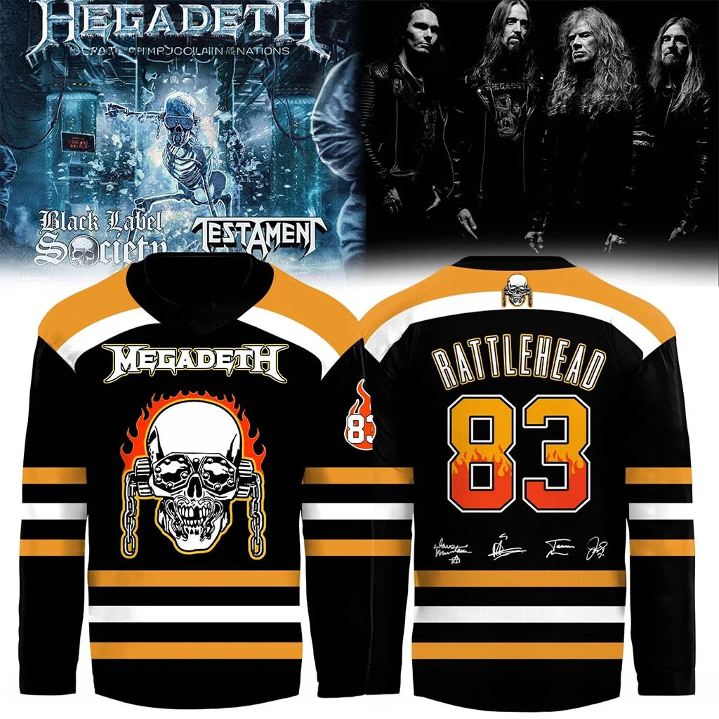 Megadeth Rattlehead #83 Hockey Jersey Heavy Metal Band Skull Apparel Megadeth Merch Fan Gifts 1 - Unicasport Megadeth Rattlehead #83 Hockey Jersey Heavy Metal Band Skull Apparel Megadeth Merch Fan Gifts
