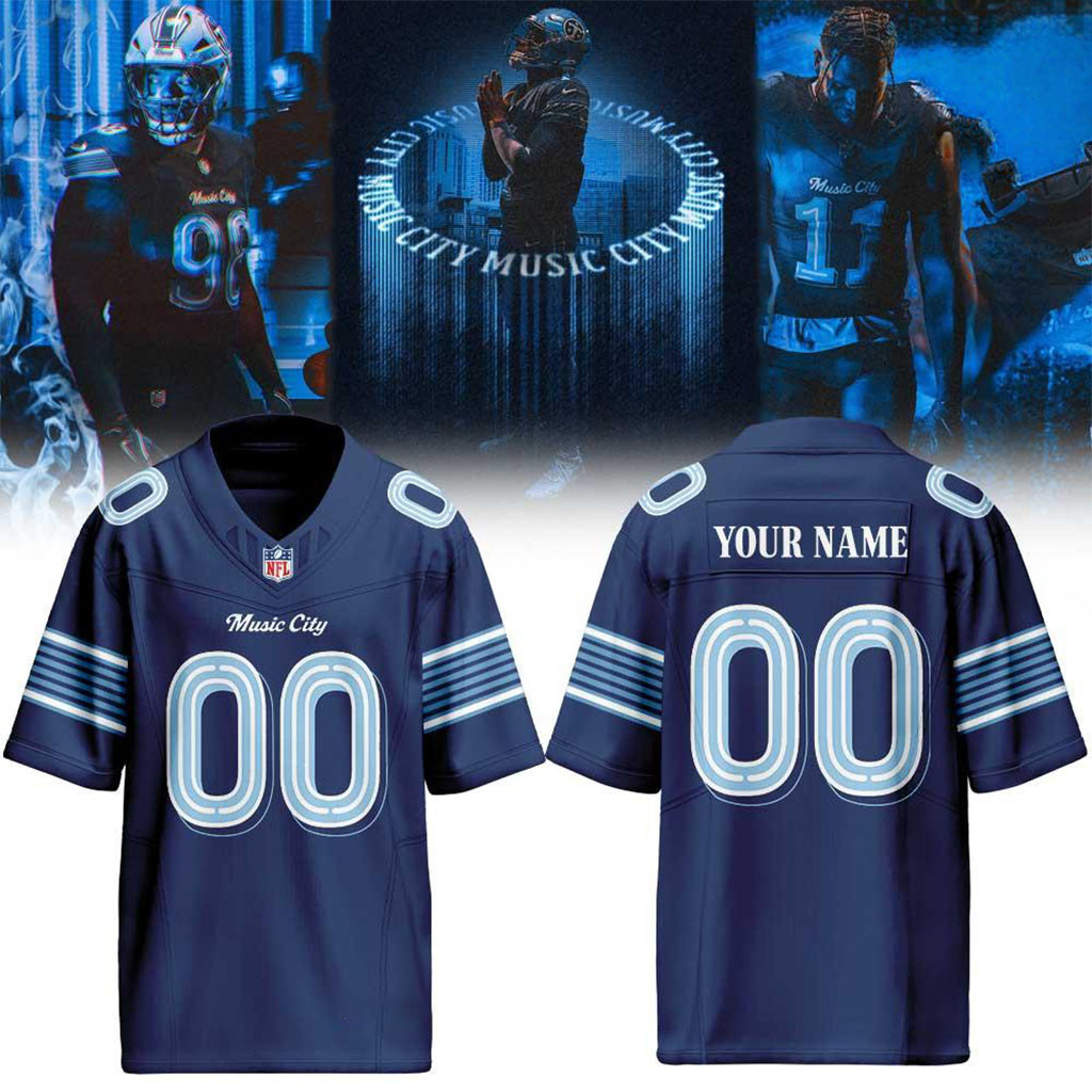 Custom Tennessee Titans 2026 Rivalries Made in the Music City Football Jersey Titans Merch 1 - Unicasport Custom Tennessee Titans 2026 Rivalries Made in the Music City Football Jersey Titans Merch