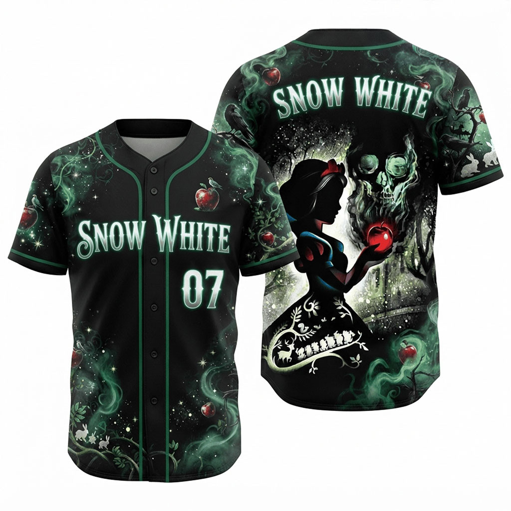 Snow White Halloween Baseball Jersey Spooky Season Clothing Halloween Gift Ideas For Her 1 - Unicasport Snow White Halloween Baseball Jersey Spooky Season Clothing Halloween Gift Ideas For Her