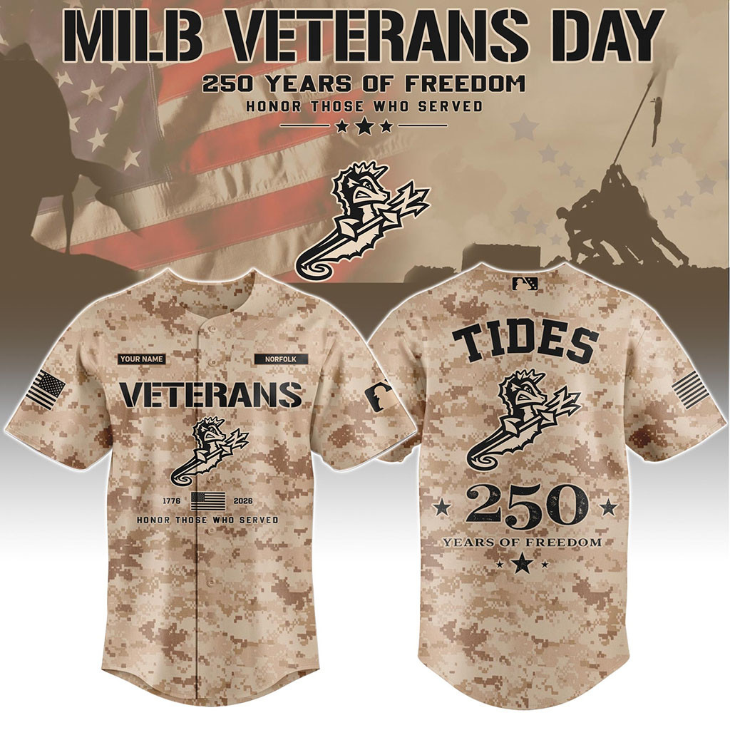 Personalized Norfolk Tides Merch Veterans Day 2026 Baseball Jersey Unique Gifts For Veterans 1 - Unicasport Personalized Norfolk Tides Merch Veterans Day 2026 Baseball Jersey Unique Gifts For Veterans