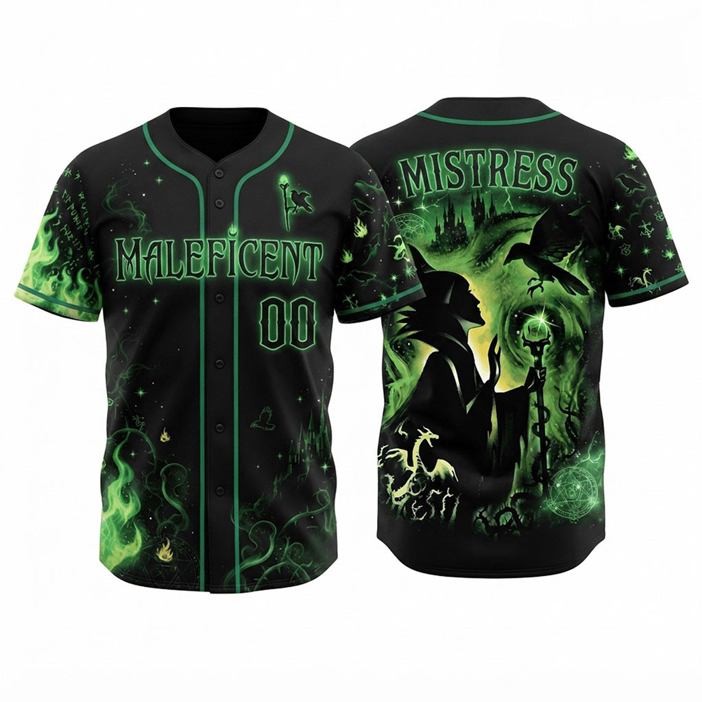 Personalized Maleficent Halloween Baseball Jersey Witch Outfits Best Gift For Halloween 1 - Unicasport Personalized Maleficent Halloween Baseball Jersey Witch Outfits Best Gift For Halloween
