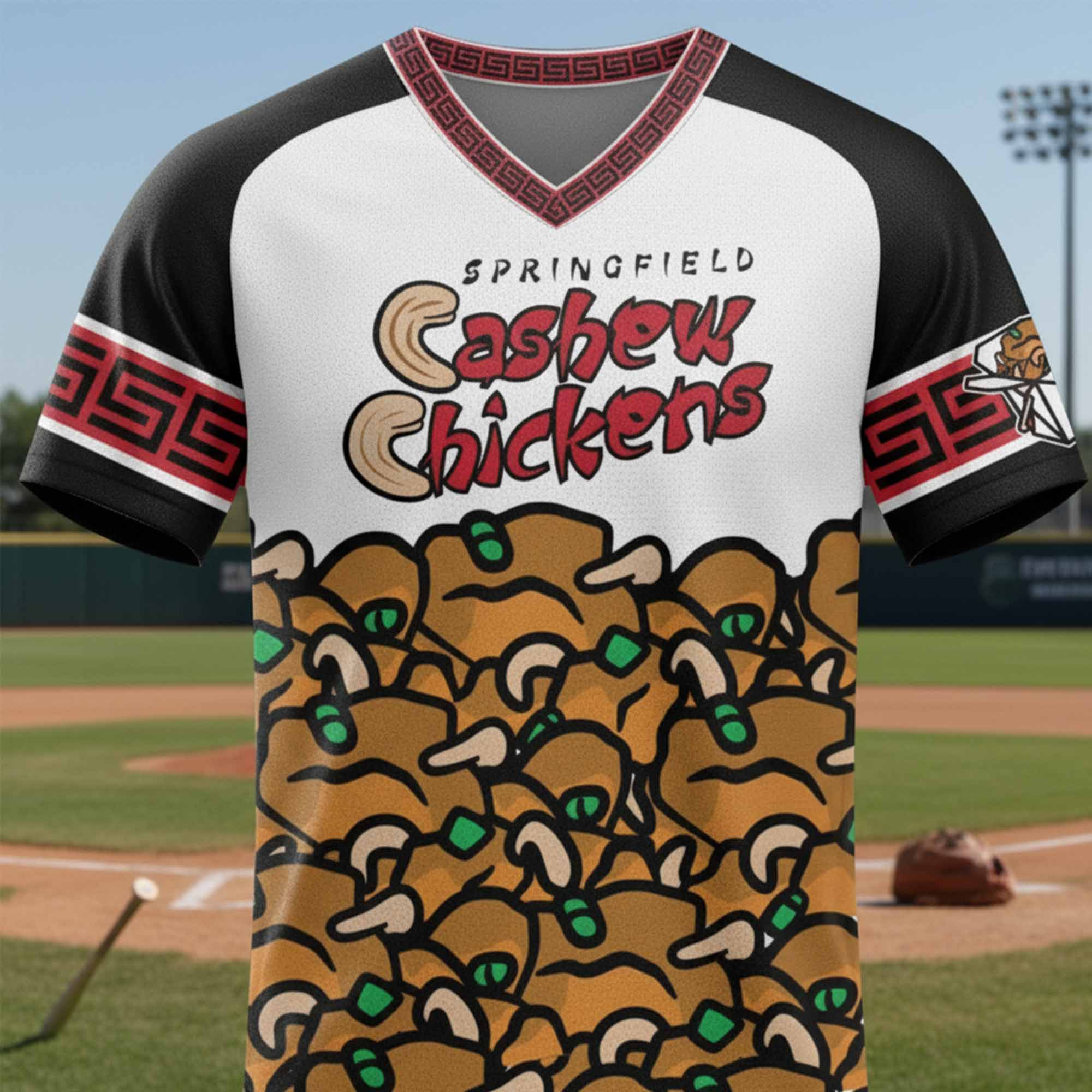 Springfield Cardinals Cashew Chickens Jersey 1 - Unicasport Springfield Cardinals Cashew Chickens Jersey