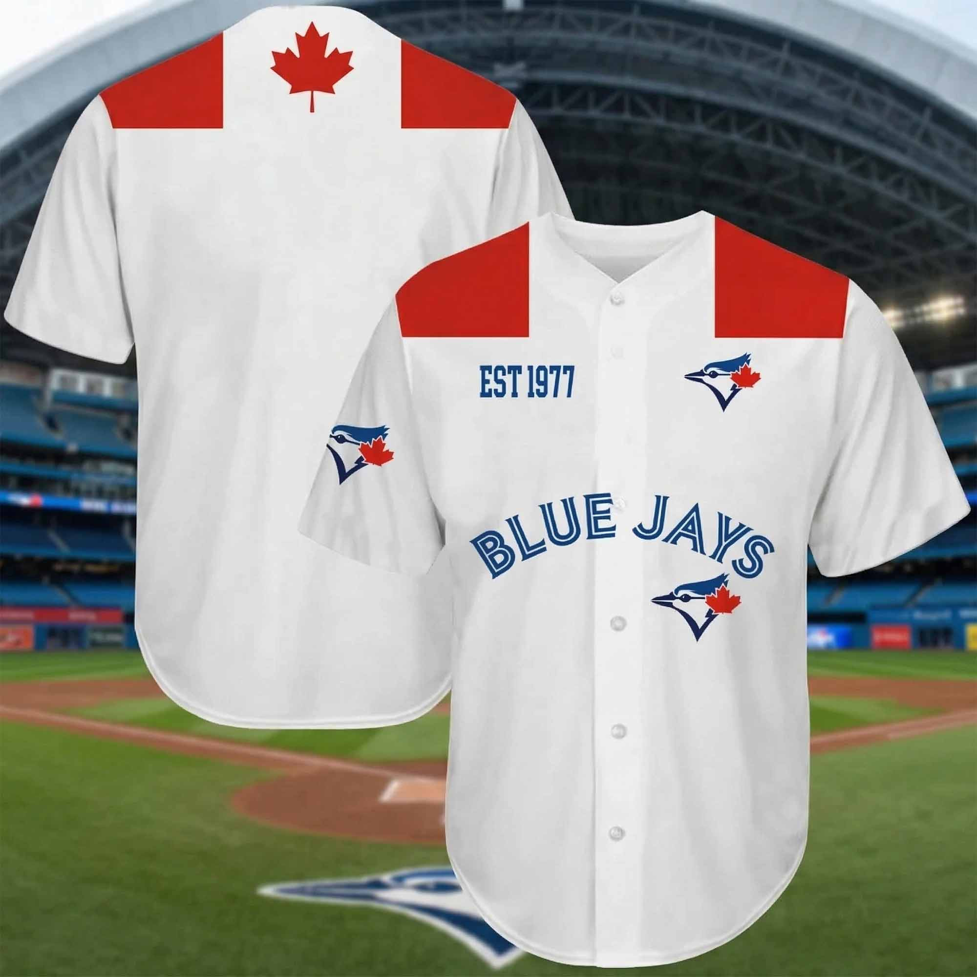 2026 Blue Jays Est 1977 Baseball Jersey 1 - Unicasport 2026 Blue Jays Est 1977 Baseball Jersey