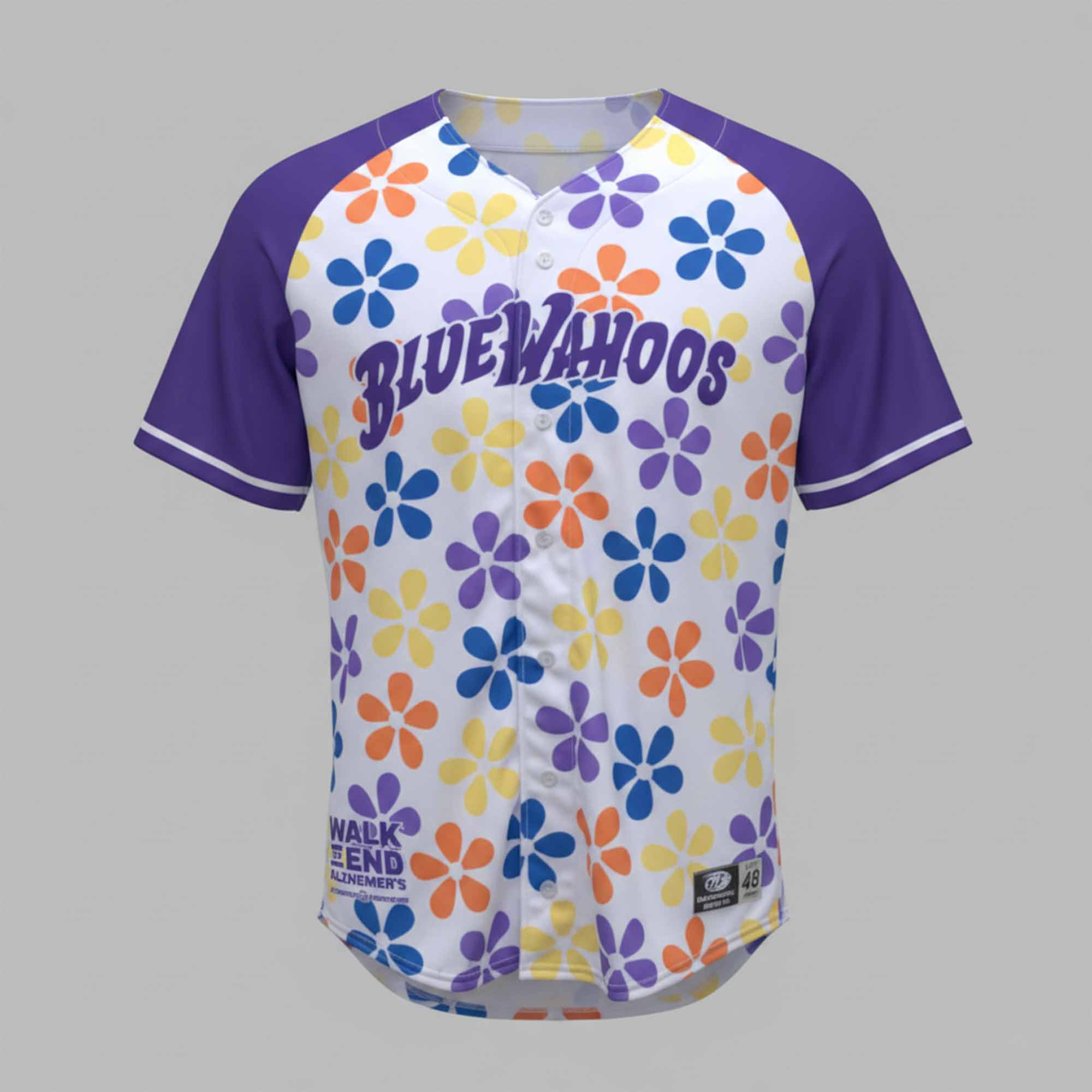 2026 Blue Wahoos Alzheimer’s Awareness Day Jersey 1 - Unicasport 2026 Blue Wahoos Alzheimer’s Awareness Day Jersey