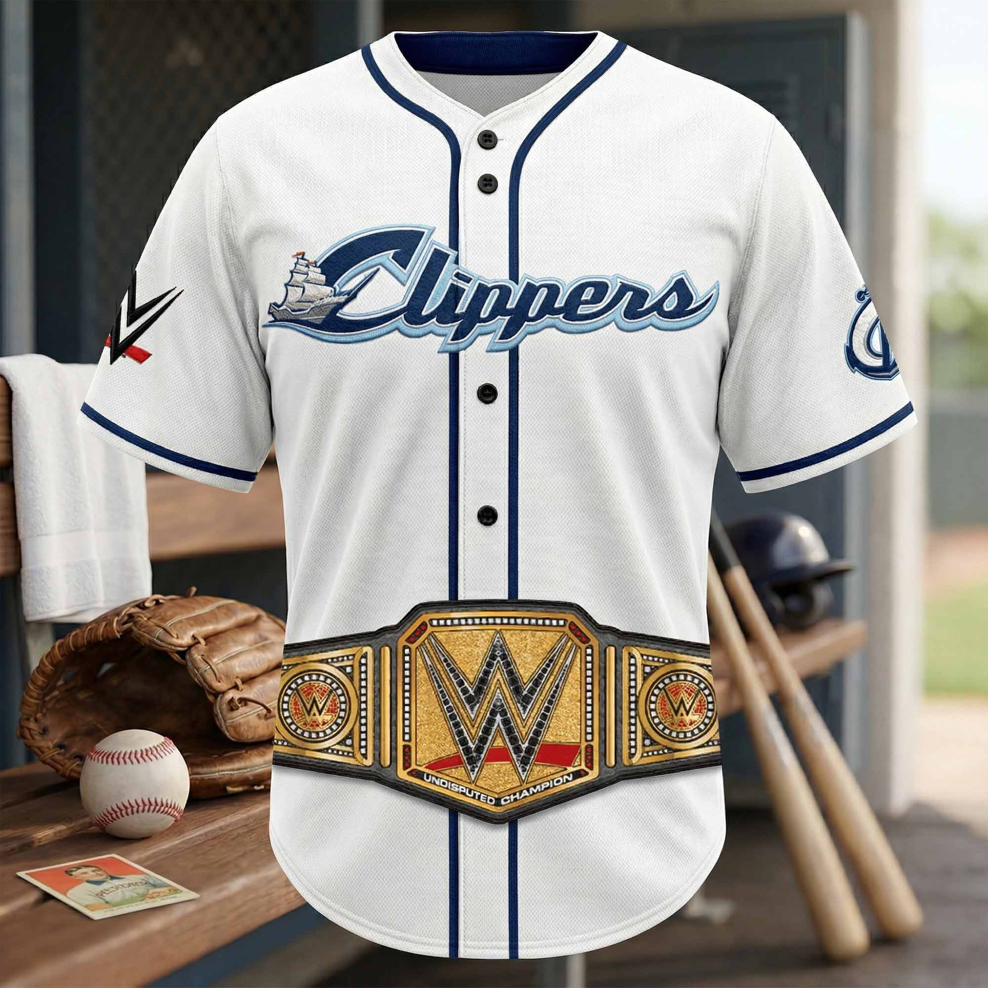 2026 Columbus Clippers WWE Night Including Champions Belt Jersey 1 - Unicasport 2026 Columbus Clippers WWE Night Including Champions Belt Jersey