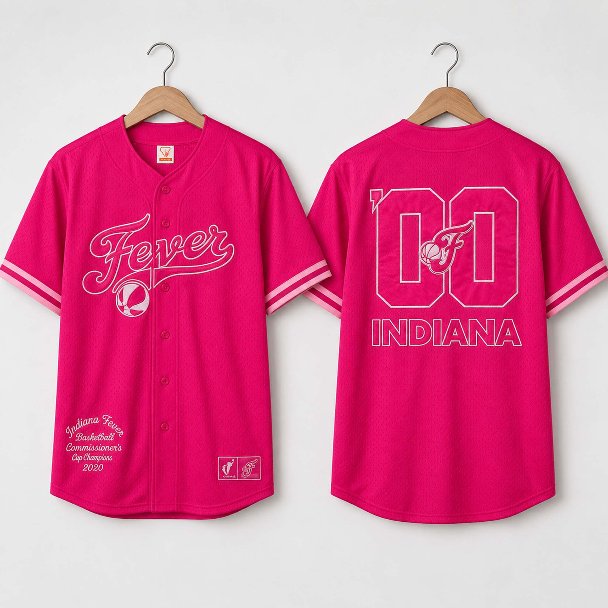 2026 Indiana Fever Pink for Purpose Baseball Jersey 1 - Unicasport 2026 Indiana Fever Pink for Purpose Baseball Jersey