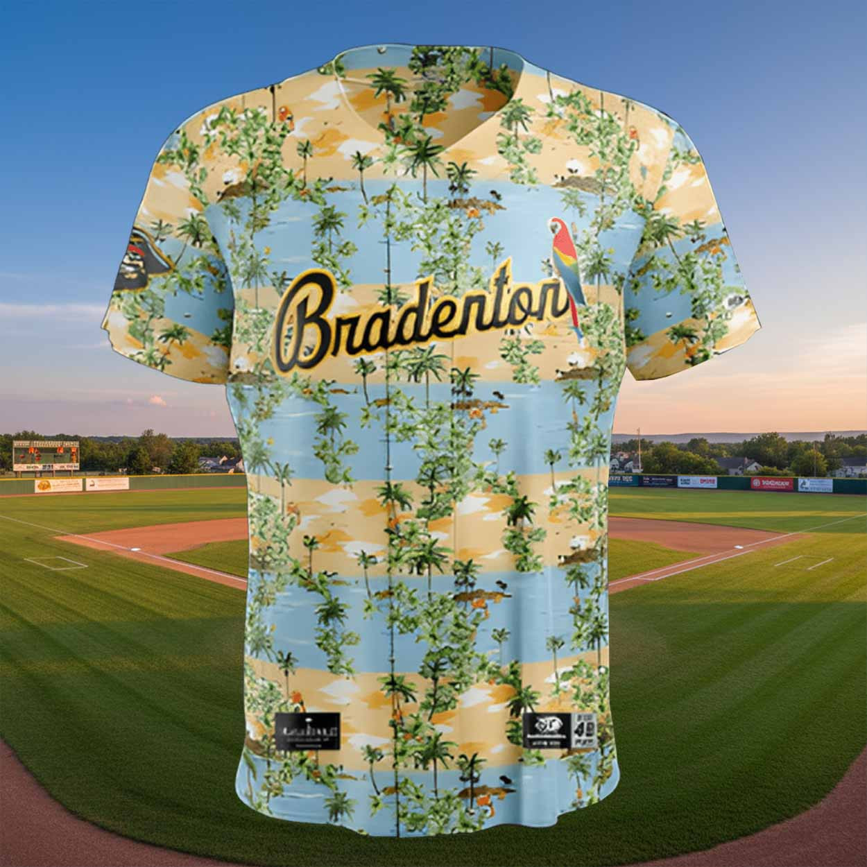 2026 Bradenton Margaritaville Night Baseball Jersey 1 - Unicasport 2026 Bradenton Margaritaville Night Baseball Jersey