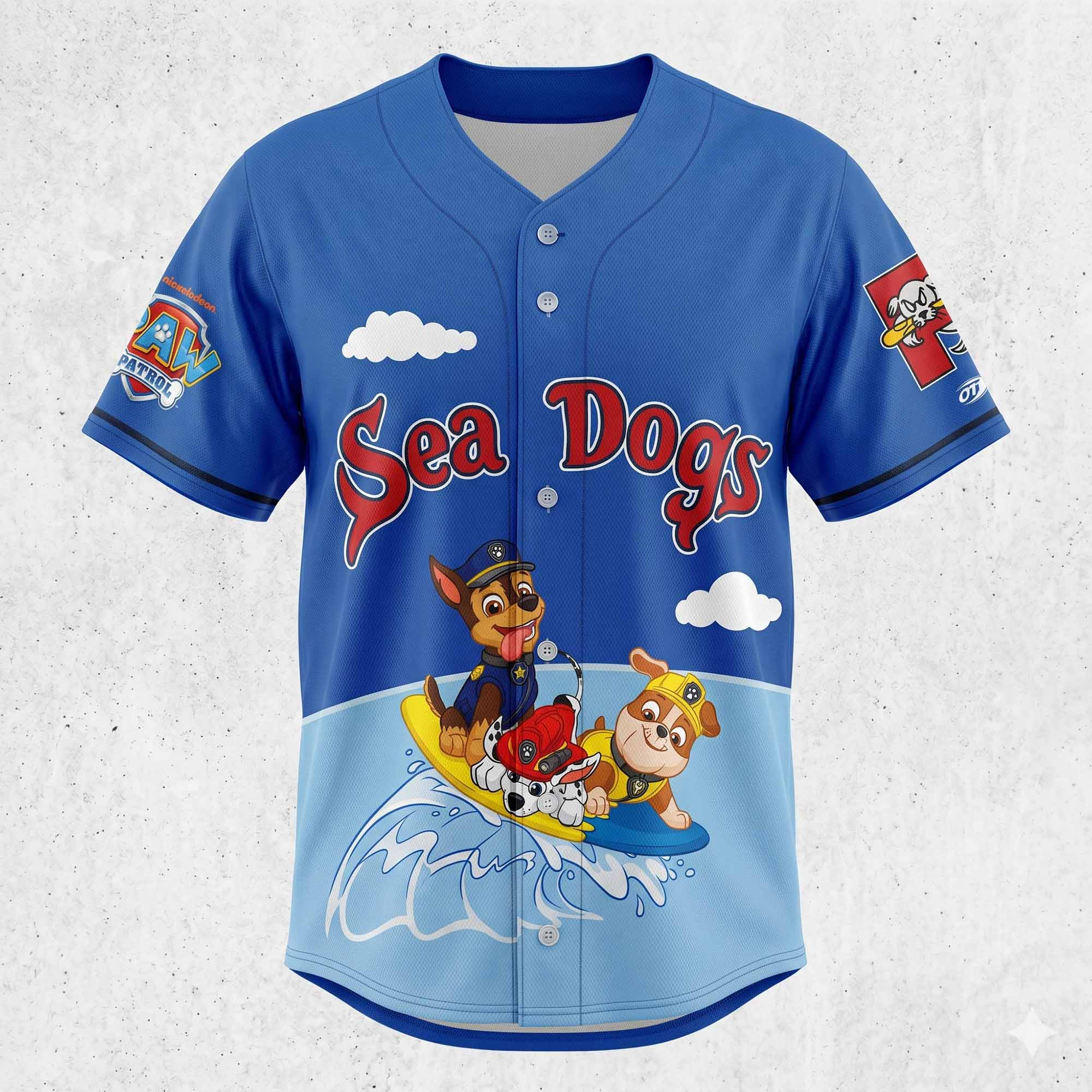 2026 Portland Sea Dogs Paw Patrol Jersey 1 - Unicasport 2026 Portland Sea Dogs Paw Patrol Jersey