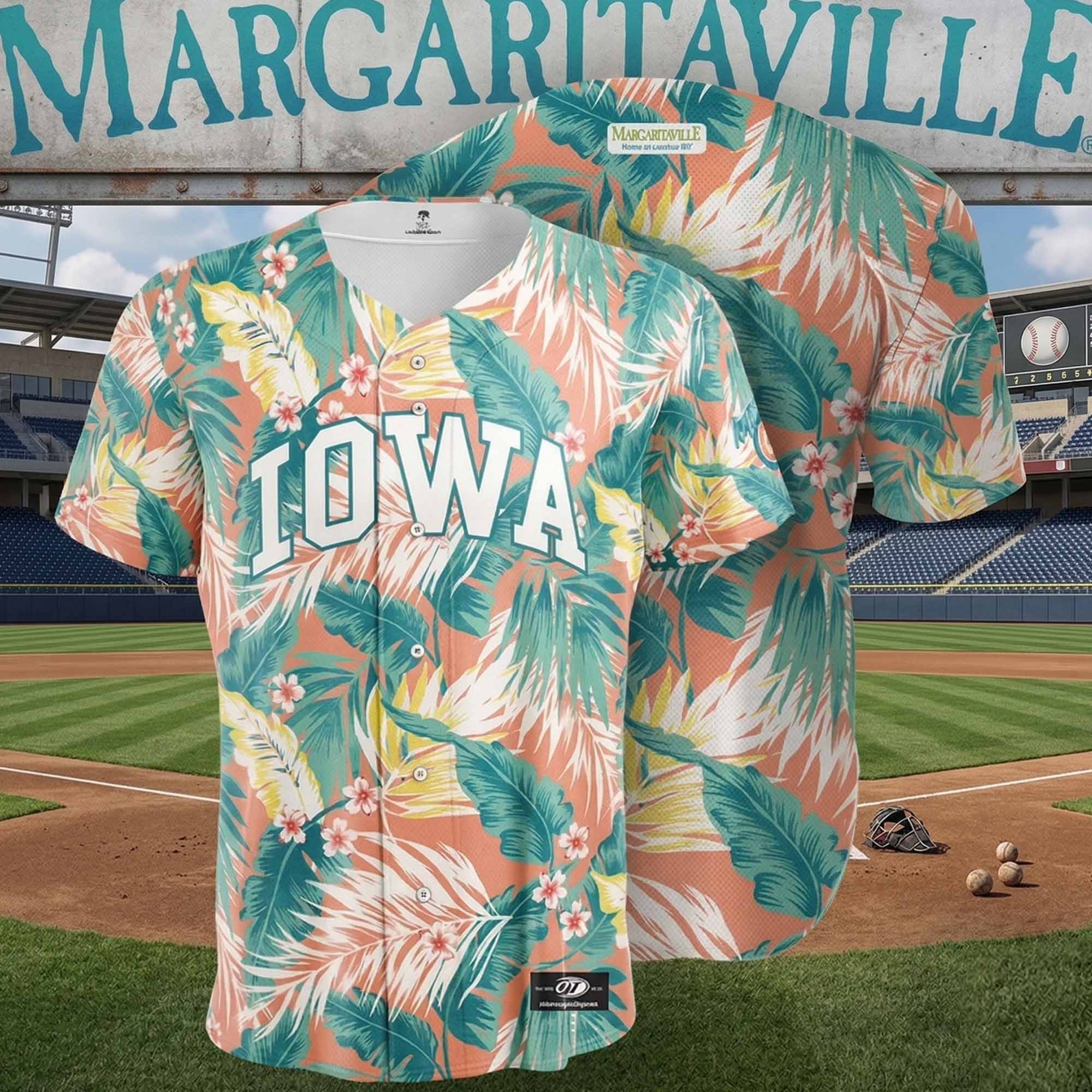 2026 Iowa Margaritaville Baseball Jersey 1 - Unicasport 2026 Iowa Margaritaville Baseball Jersey