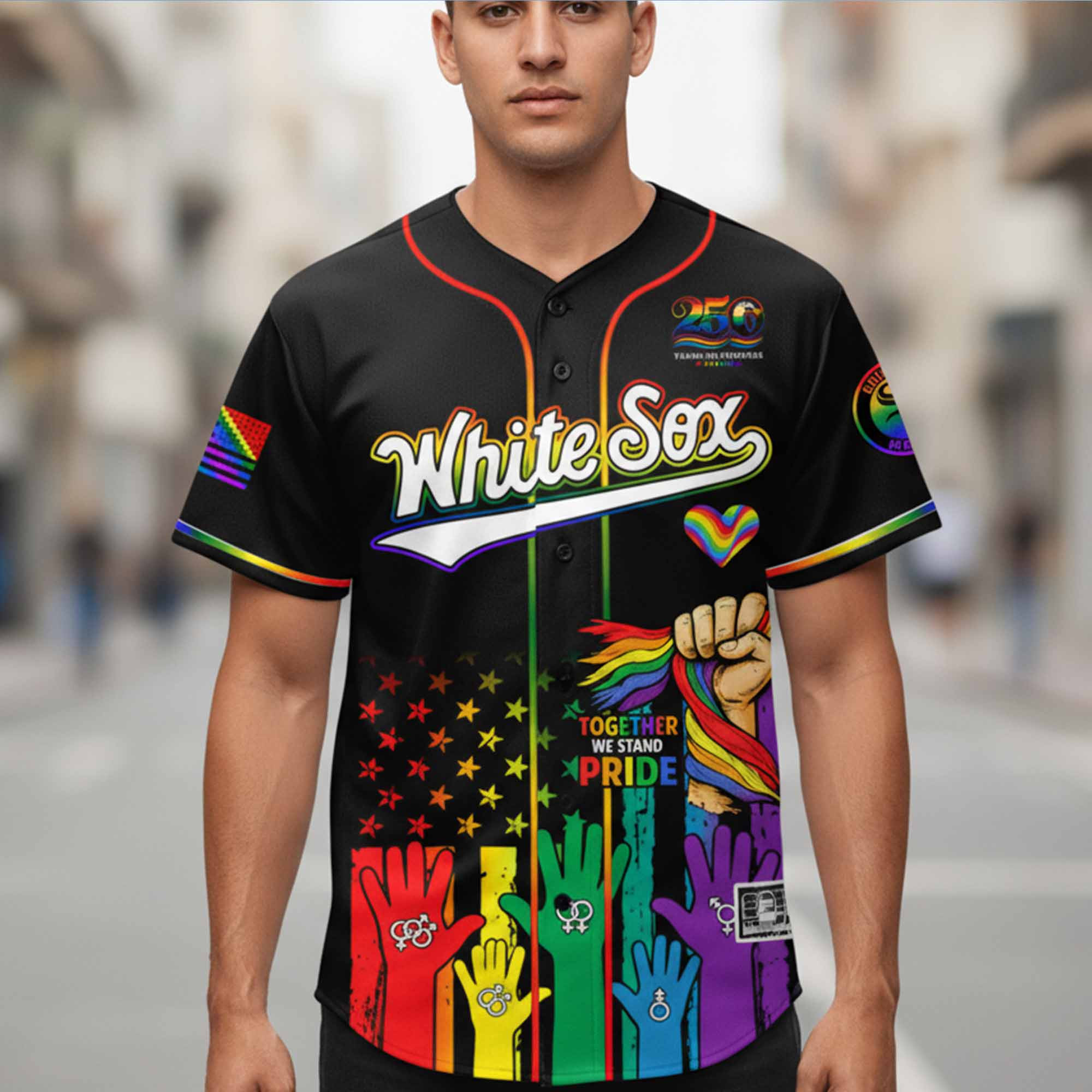 White Sox 2026 Pride Night Jersey 1 - Unicasport White Sox 2026 Pride Night Jersey